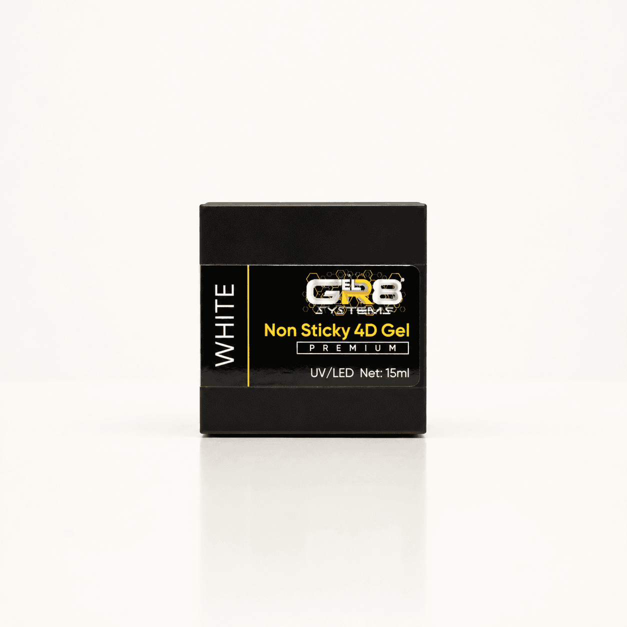 GR8 NON STICKY 4D GEL - WHITE (15ml)