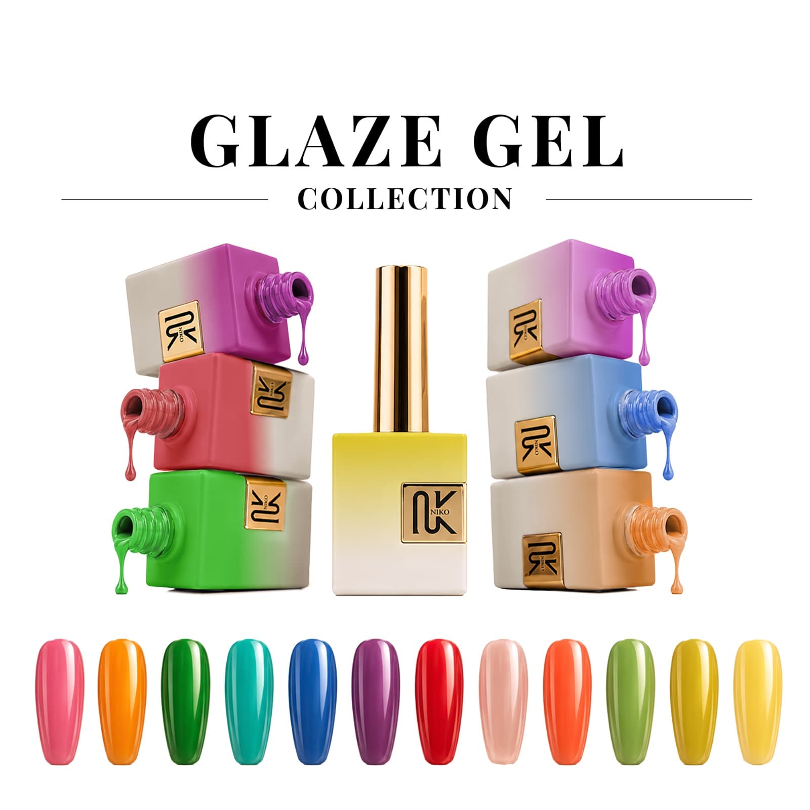 NIKO GLAZE GEL COLLECTION 1-12