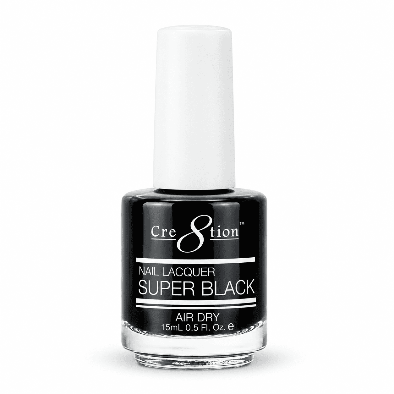 Cre8tion Lacquer Polish - Super Black