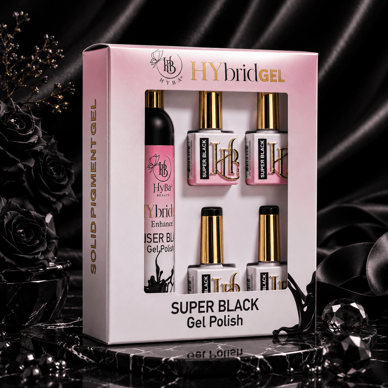 Super Black Gel Polish - Refill Kit