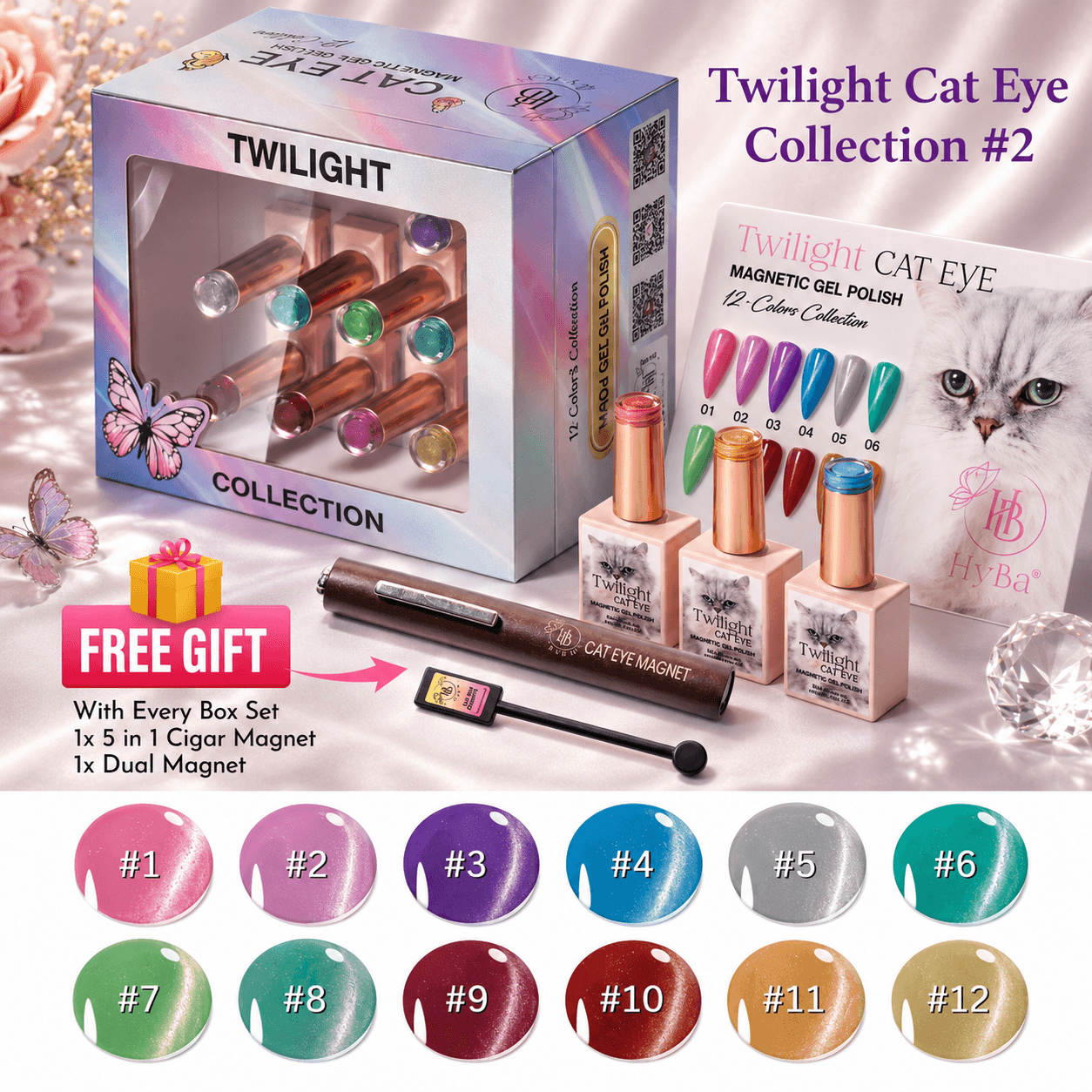 TWILIGHT Cat Eye Collection #2 - Magnetic Gel Polish
